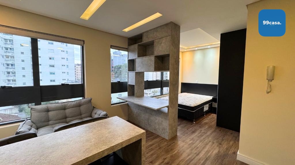 Apartamento com 1 dormitório para alugar, 28 m² - Juvevê - Cur...