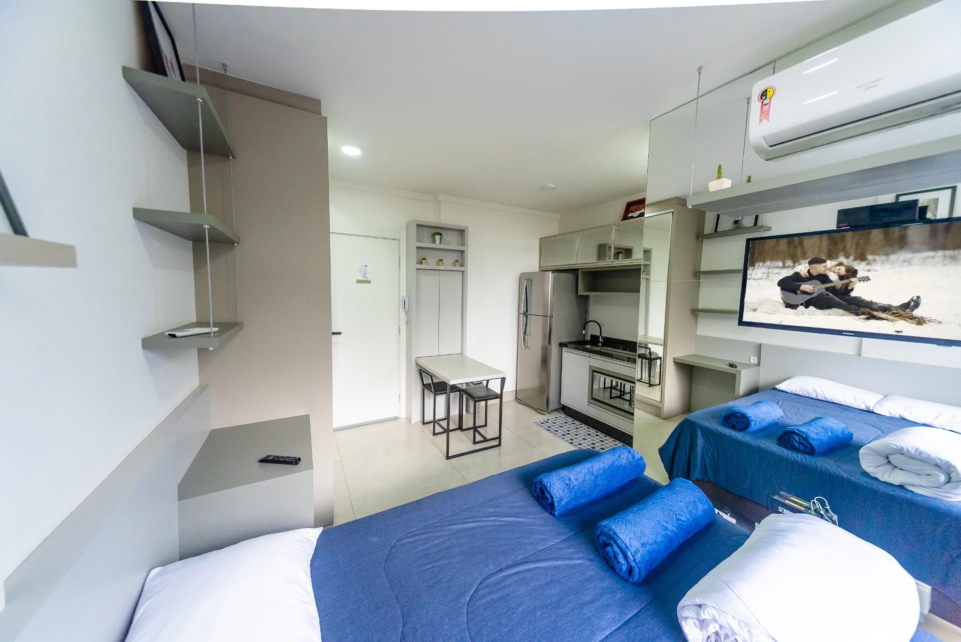 Studio Mobiliado no Eco Smart Ecoville | 23 m² | Sacada | Vaga...