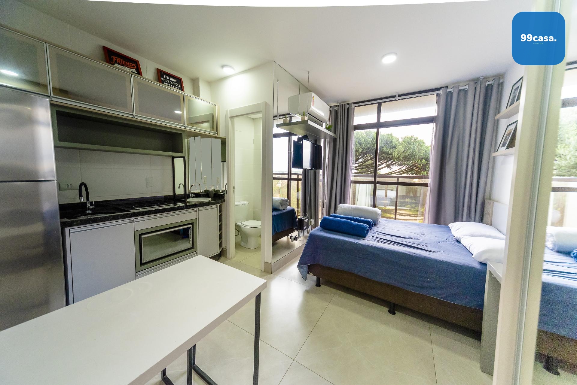 Studio Mobiliado no Eco Smart Ecoville | 23 m² | Sacada | Vaga...
