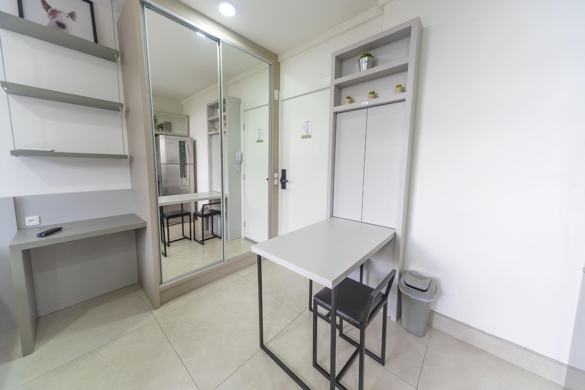 Studio Mobiliado no Eco Smart Ecoville | 23 m² | Sacada | Vaga...