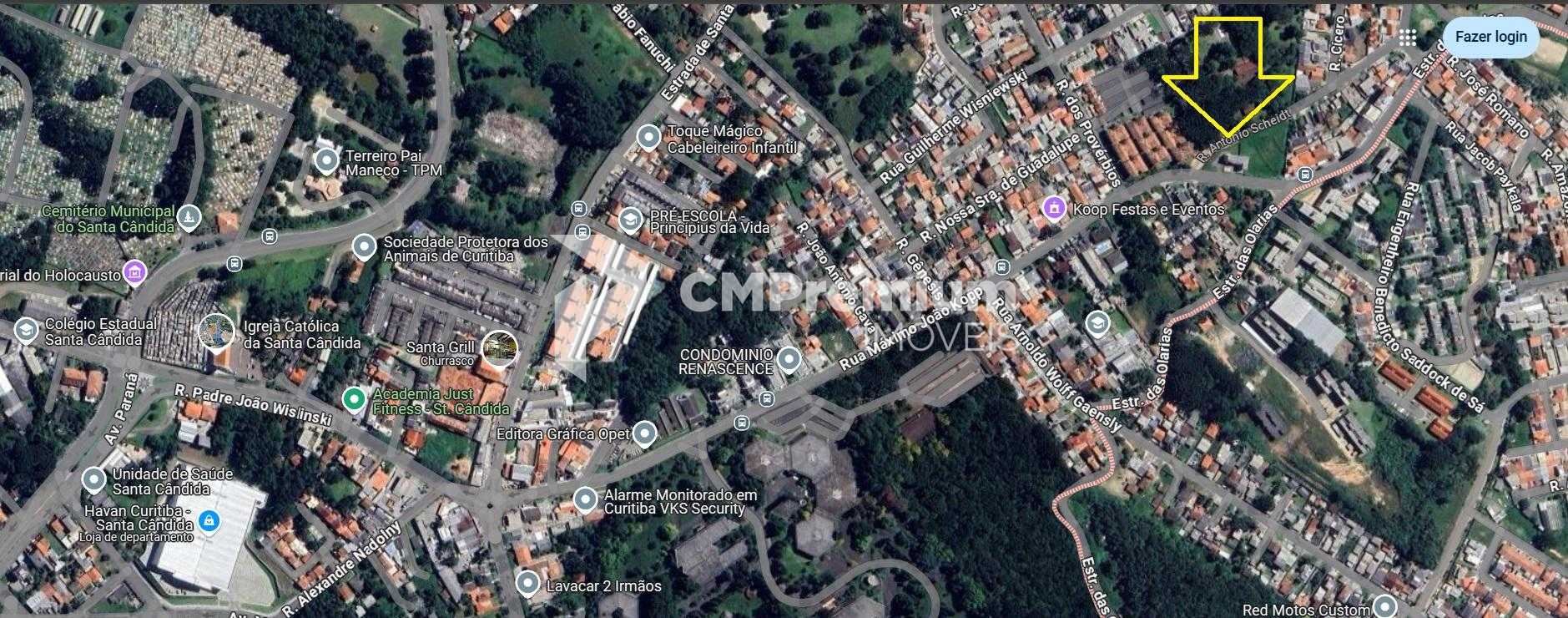 Excelente terreno ZR2 de esquina entre Santa Candida e Atuba