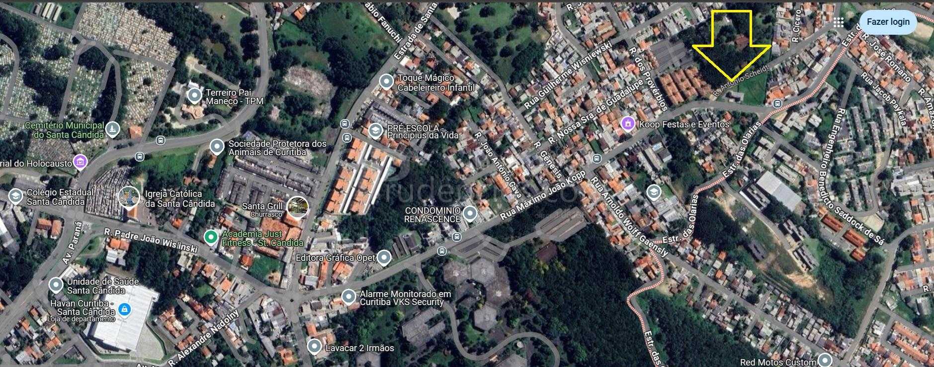 Excelente terreno ZR2 de esquina entre Santa Candida e Atuba