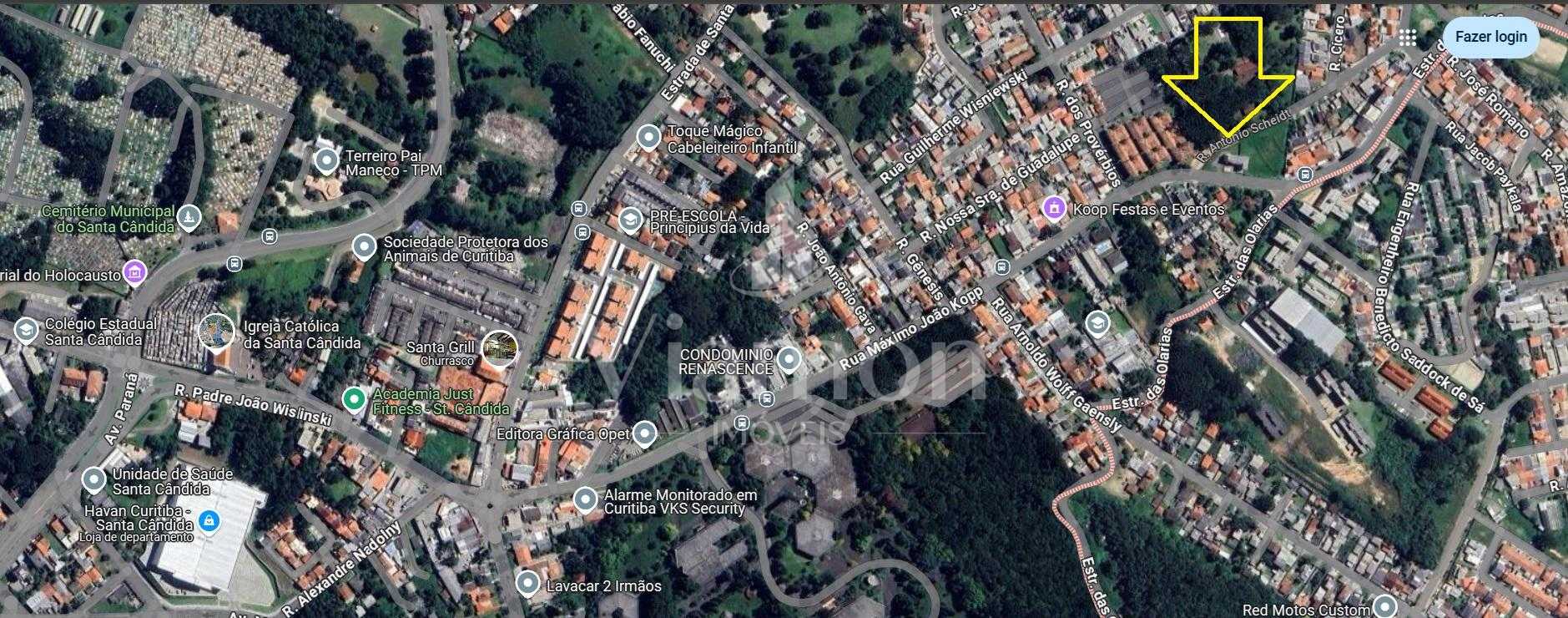 Excelente terreno ZR2 de esquina entre Santa Candida e Atuba