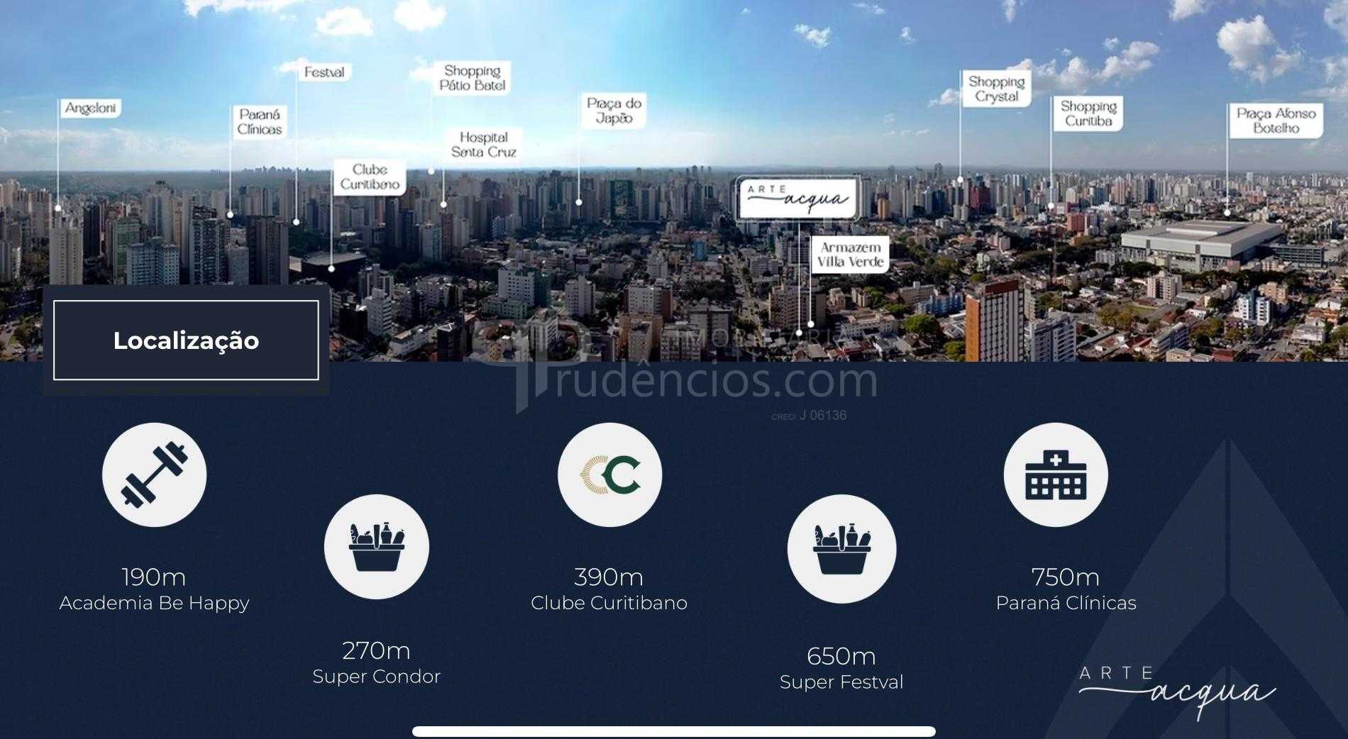 Apartamento com 2 suites à venda, água verde, CURITIBA - PR