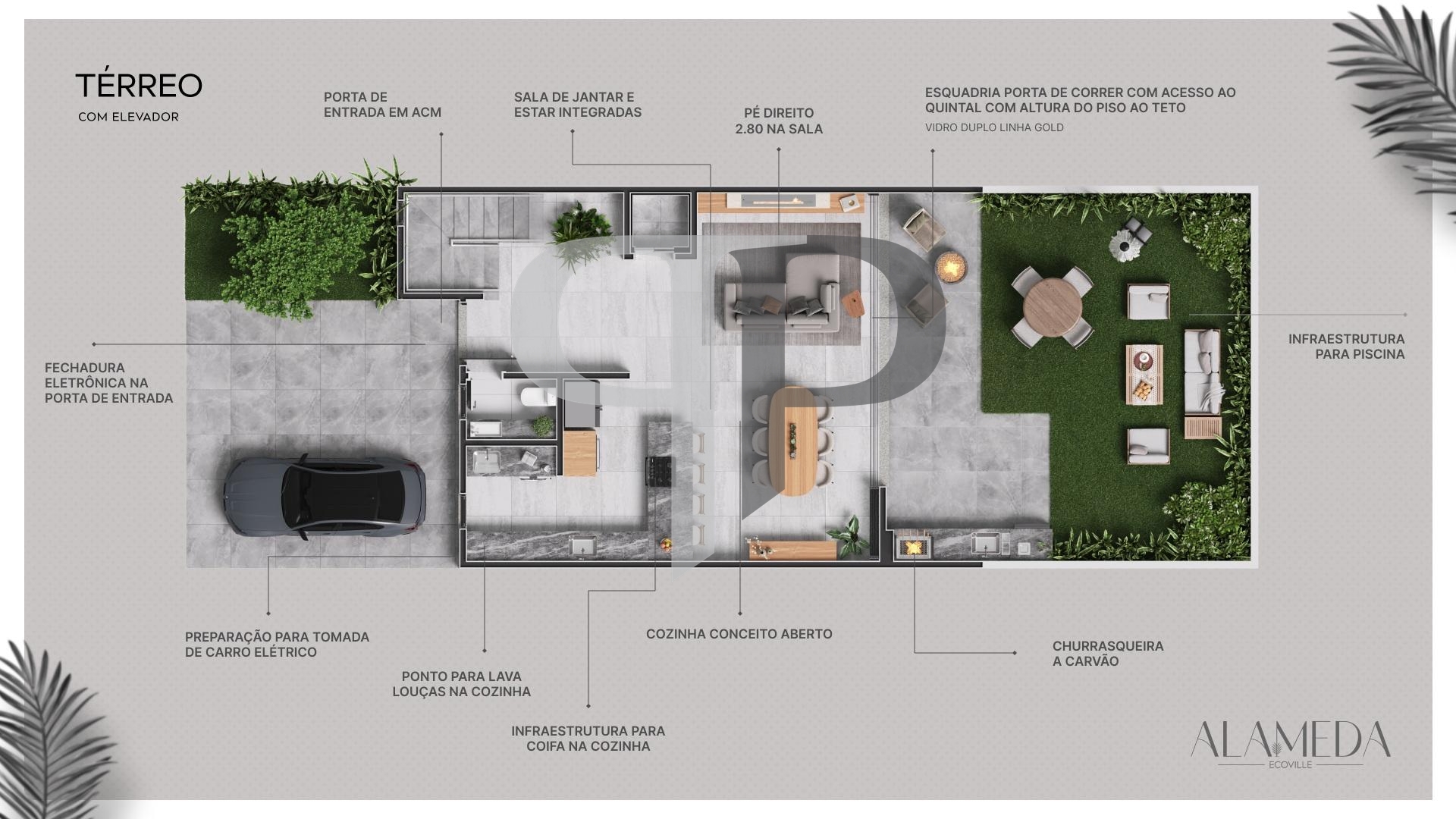 Casa em condominio  com 3 suites Ã  venda,ecoville, CURITIBA - PR