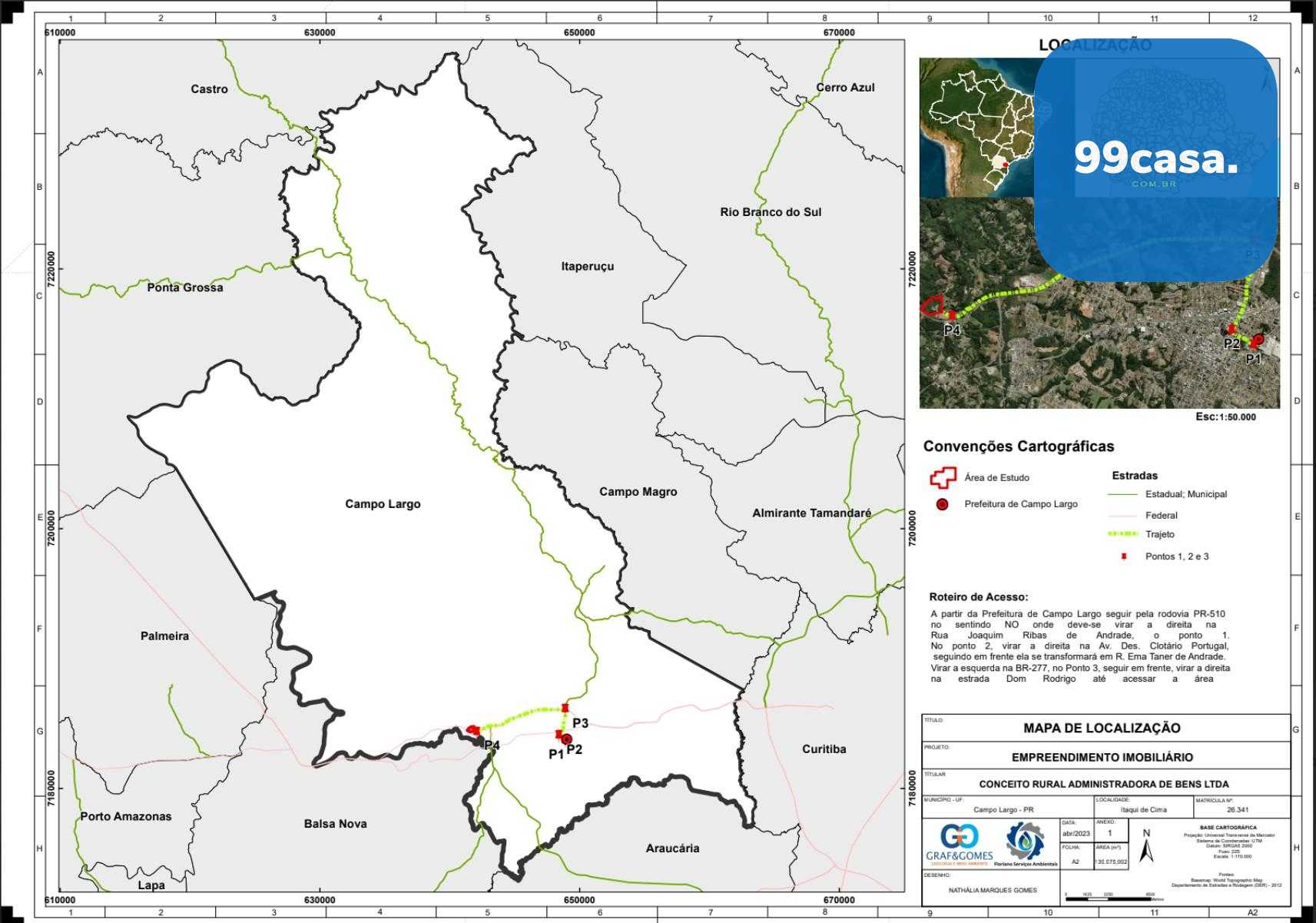 Terreno Industrial em Campo Largo  131.000 m  na BR-376 Itaqui...