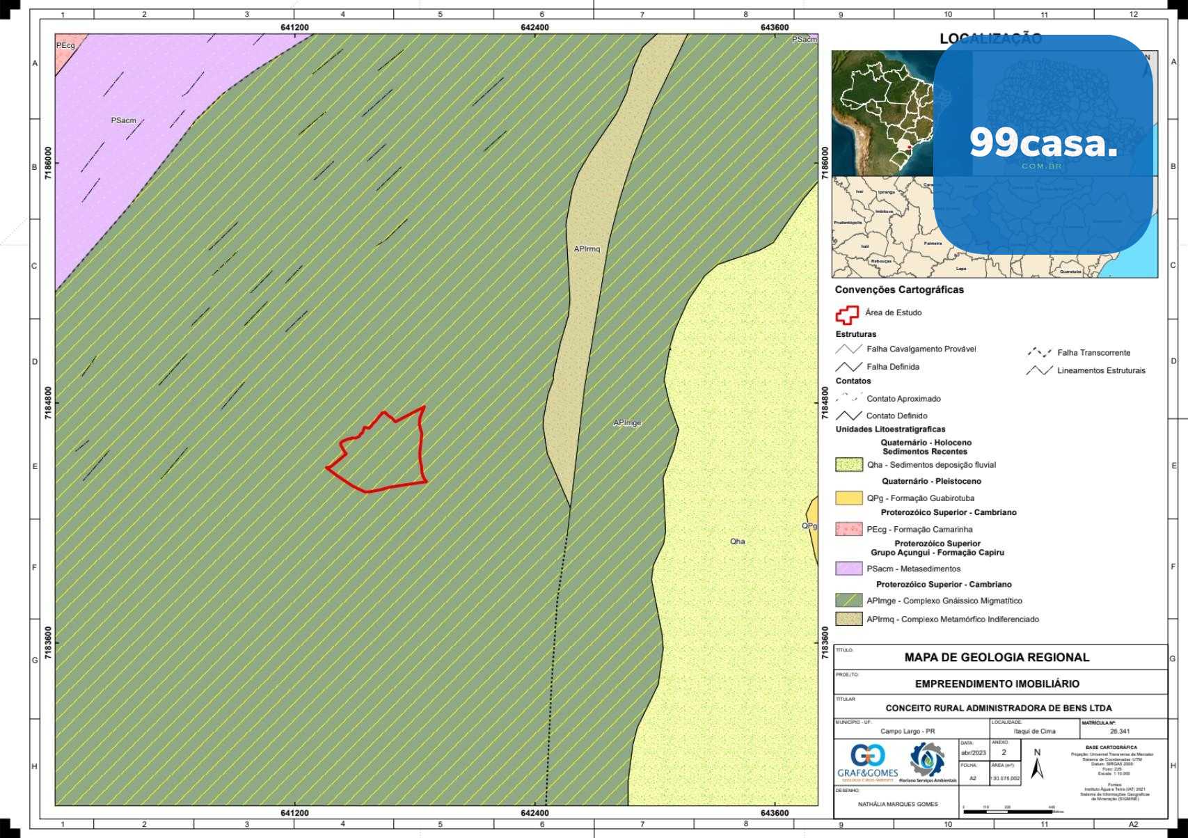 Terreno Industrial em Campo Largo  131.000 m  na BR-376 Itaqui...