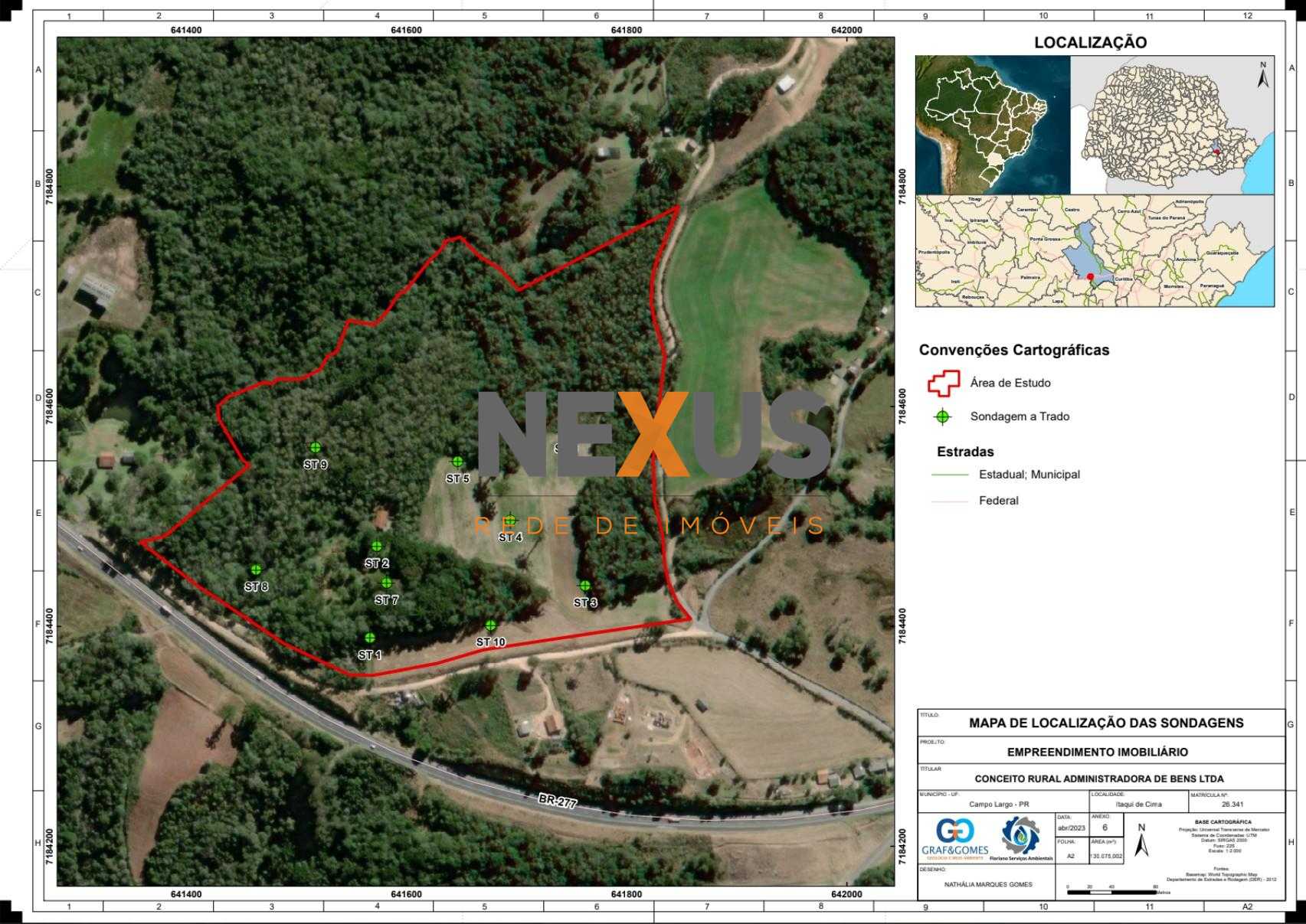 Terreno Industrial em Campo Largo  131.000 m  na BR-376 Itaqui...