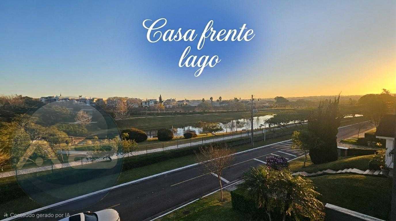 Casa Alto Padrão com Vista Lago 4 suítes -  Alphaville Gracios...