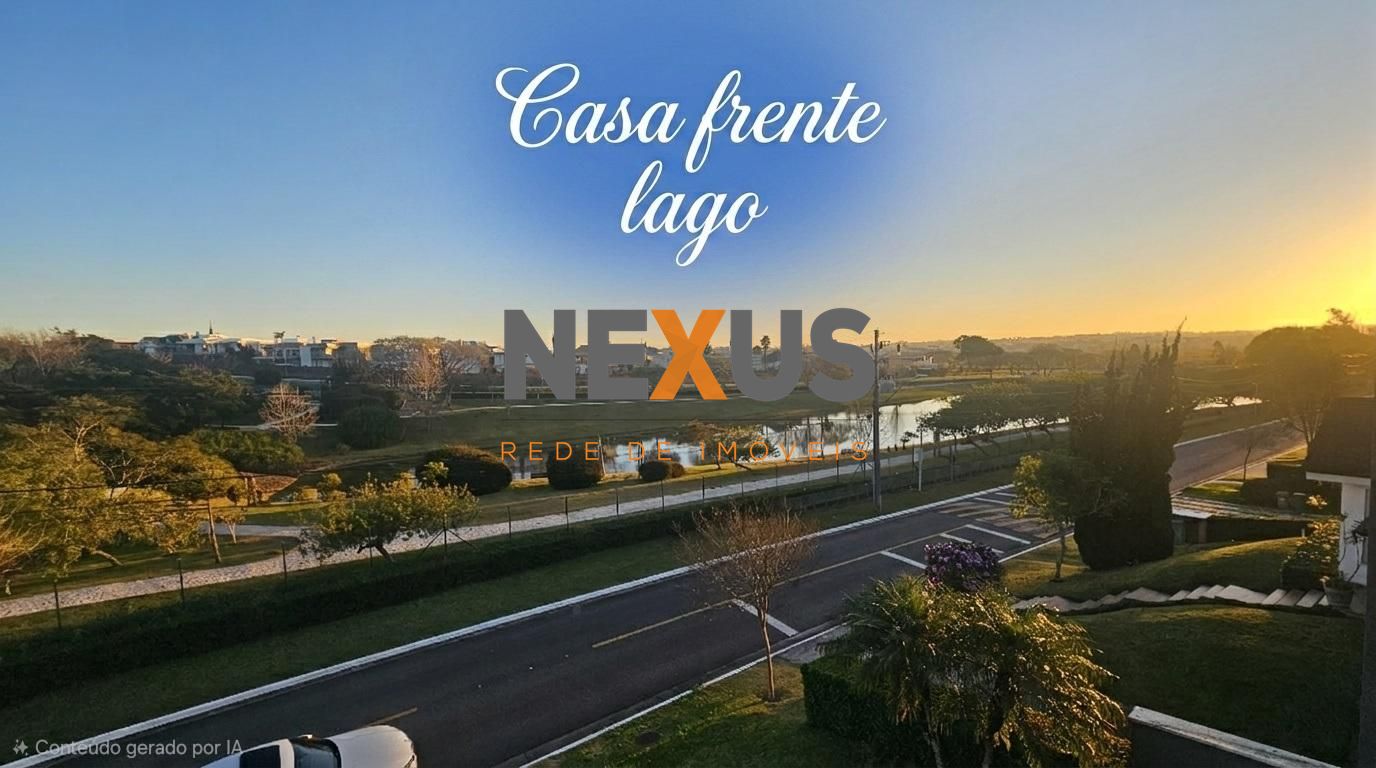 Casa Alto Padrão com Vista Lago 4 suítes - Alphaville Gracios...