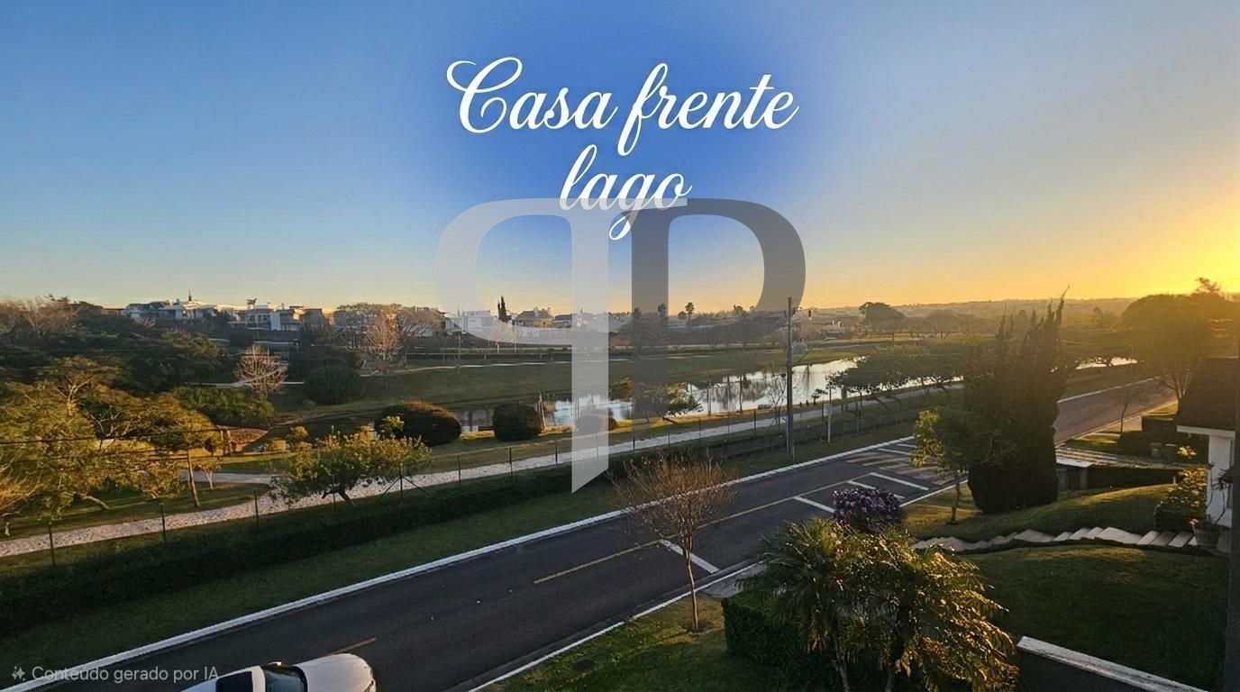Casa Alto Padrão com Vista Lago 4 suítes -  Alphaville Gracios...