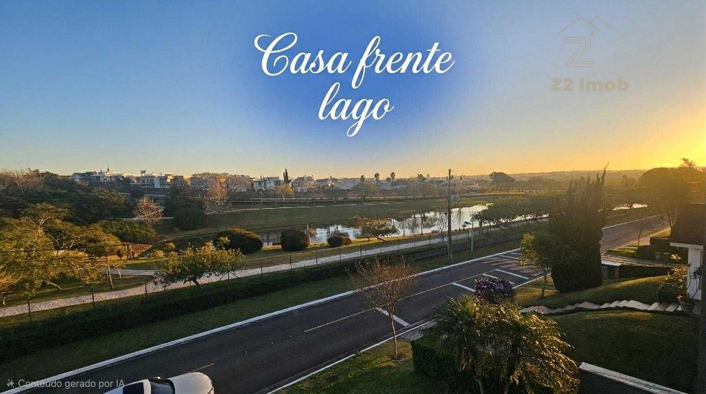 Casa Alto Padrão com Vista Lago 4 suítes -  Alphaville Gracios...