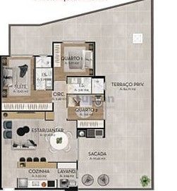 Apartamento Garden com 3 dormitórios à venda, 95 m² por R$ 956...