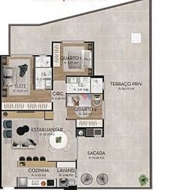 Apartamento Garden com 3 dormitórios à venda, 95 m² por R$ 956...