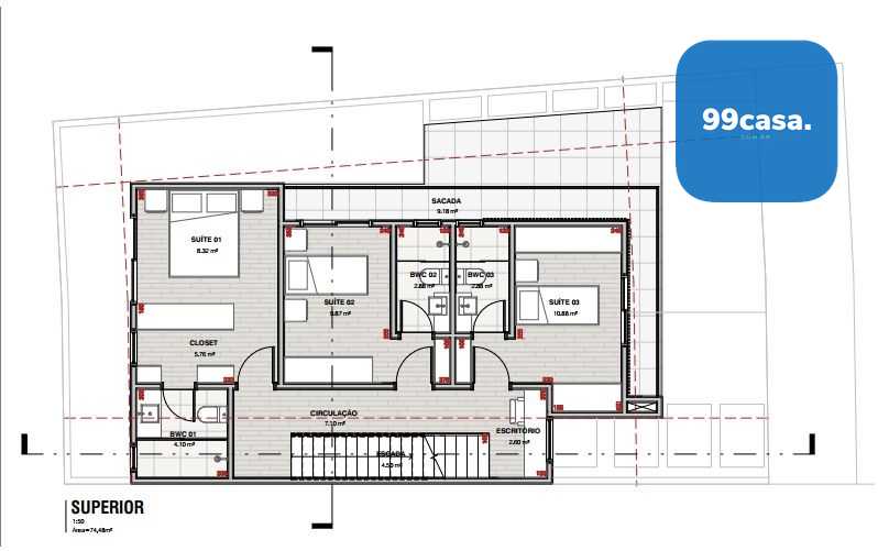 Casa com 3 suites, 170 m  por R  1.090.000,00 - Santa Cândida ...