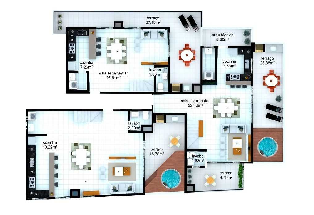 Cobertura com 3 dormitórios à venda, campina do siqueira, CURI...