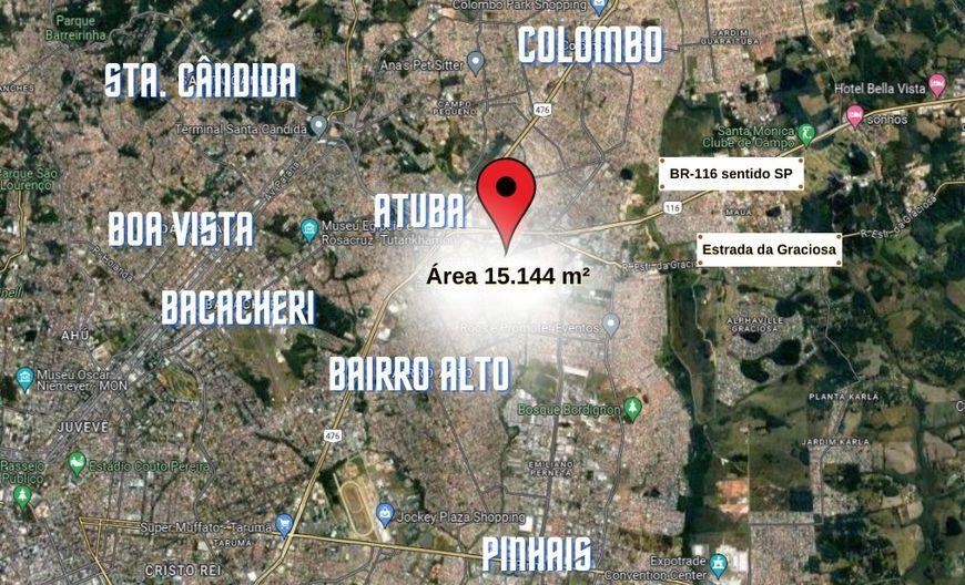 Área à venda, 15144 m² por R$ 13.100.000,00 - Atuba - Curitiba/PR