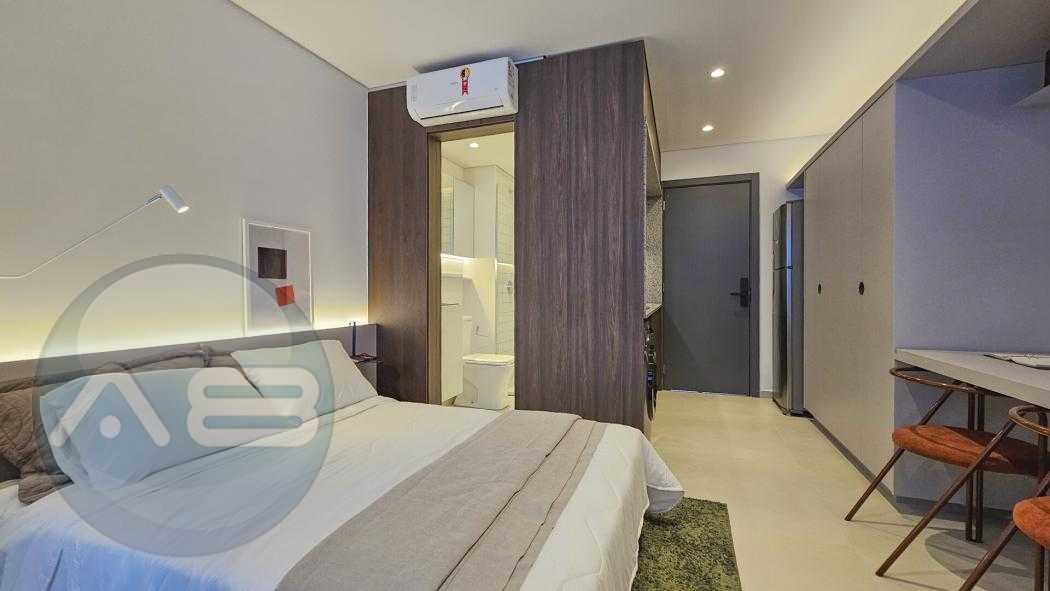 Apartamento studio de 24 m² privativo com sacada no Fresta Hyp...