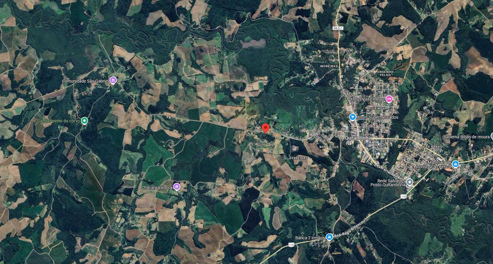 Terreno ? venda, 800 m2, LOCALIDADE DE FERREIRA, QUITANDINHA - PR