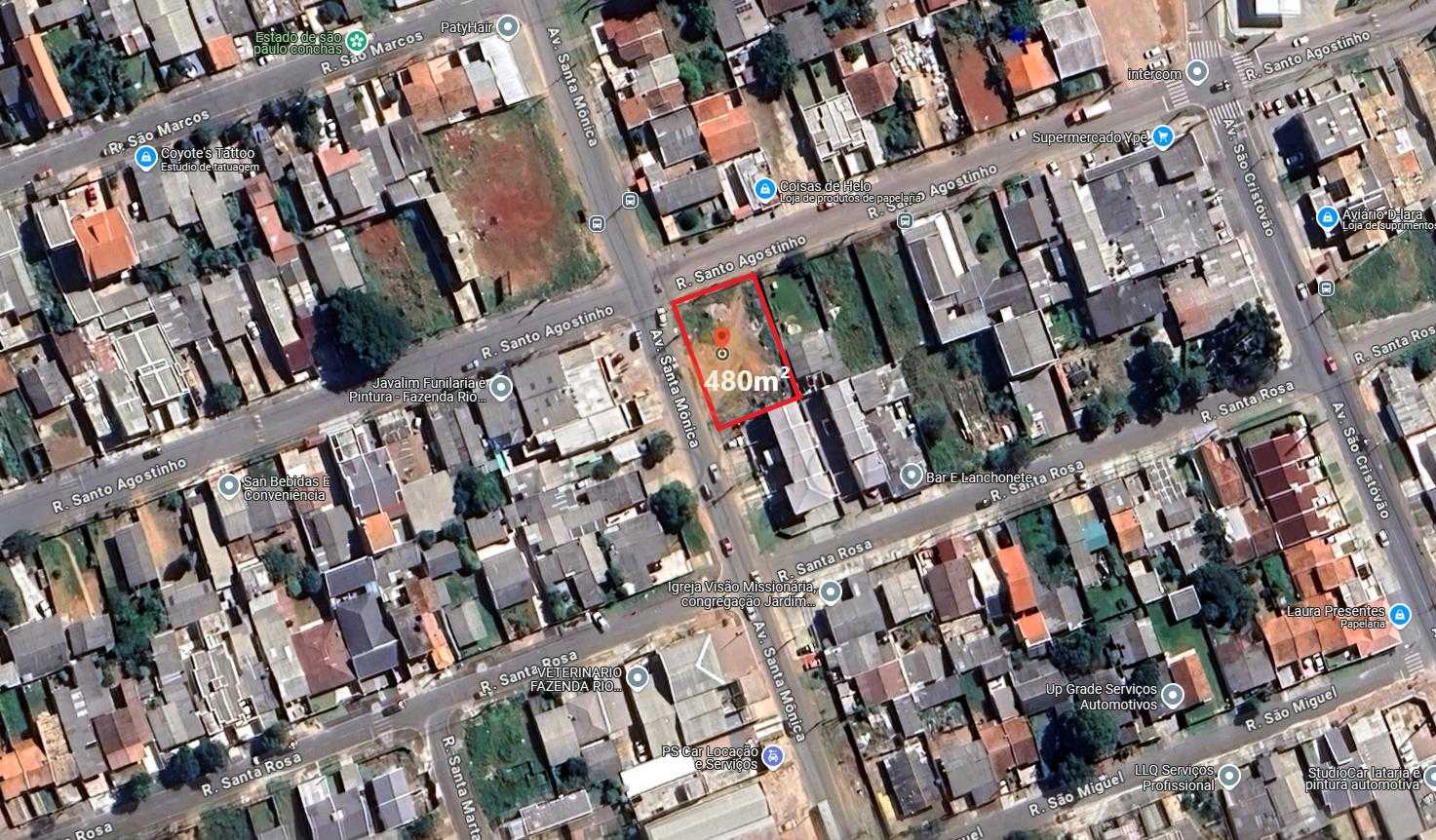 Terreno ? venda,480 m2, SANTA TEREZINHA, FAZENDA RIO GRANDE - PR