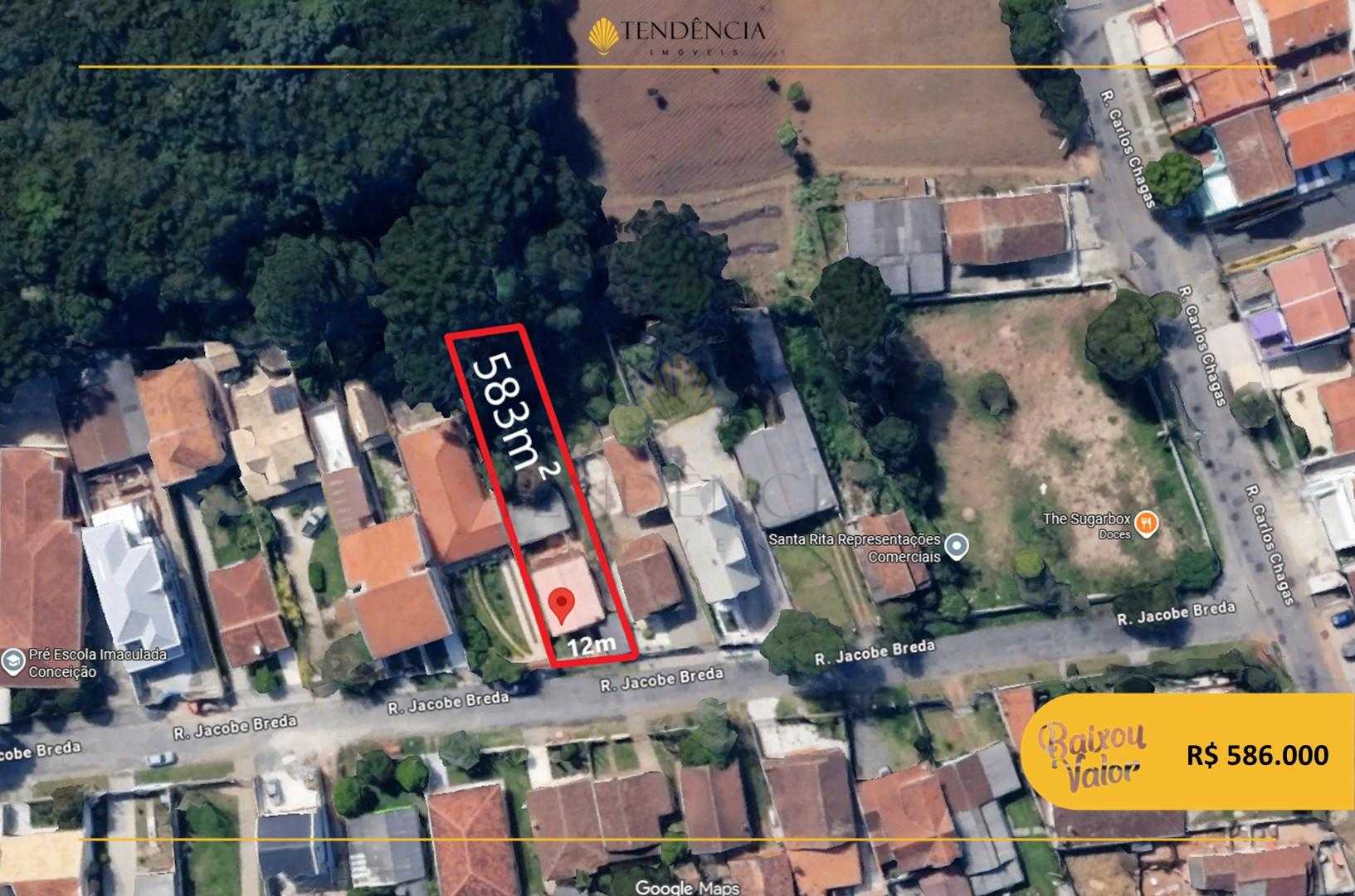 Excelente Terreno ? venda, 583 m2, S?O BRAZ, CURITIBA - PR