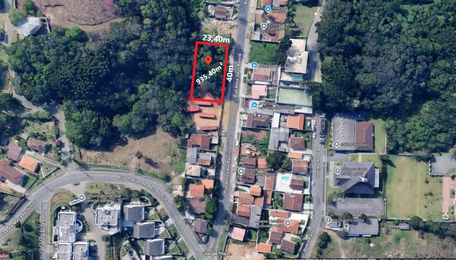3 terrenos com 935,40 m2 de área total à venda, SANTO INÁCIO, ...