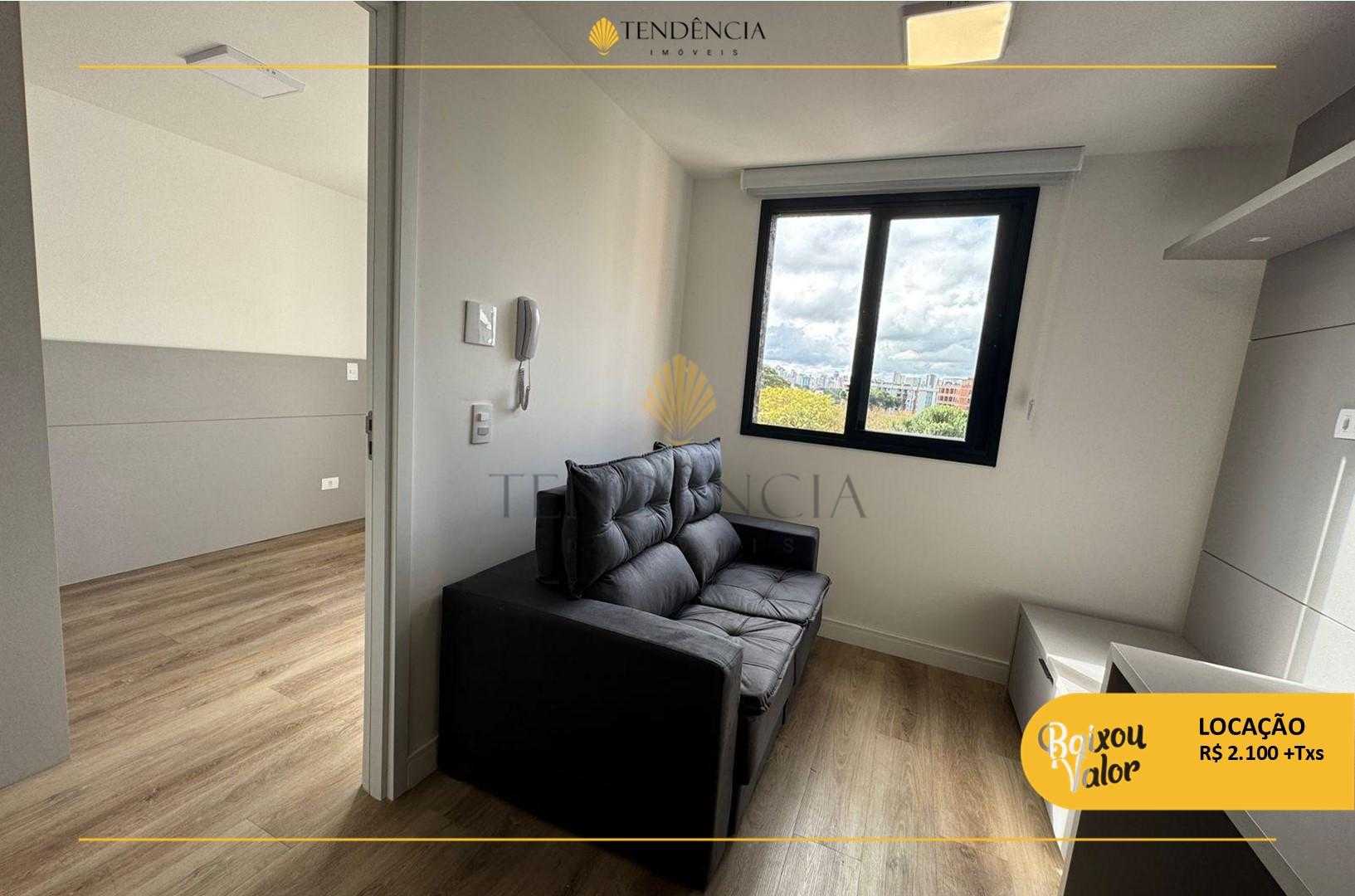 Studio SEMIMOBILIADO com 1 quarto para loca??o, 23,10 m2, PRAD...