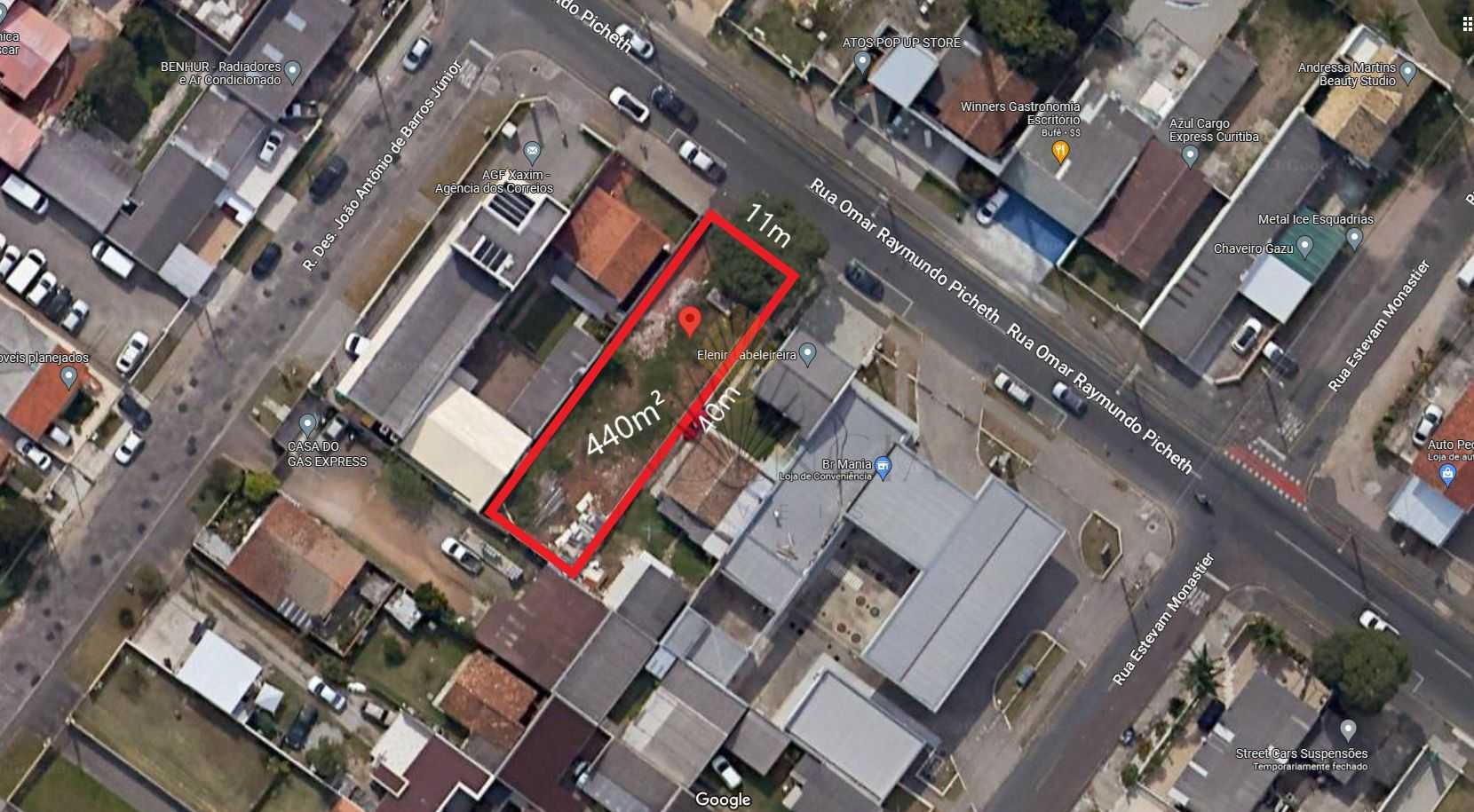 Terreno à venda, 440 m2,  Xaxim - Curitiba PR