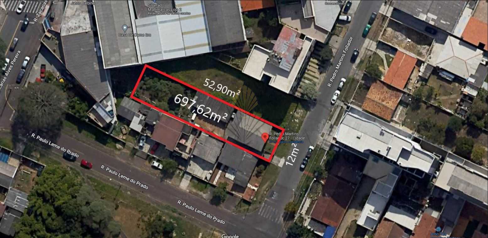 Terreno ? venda, 697.62 m2, CENTRO, SAO JOSE DOS PINHAIS - PR