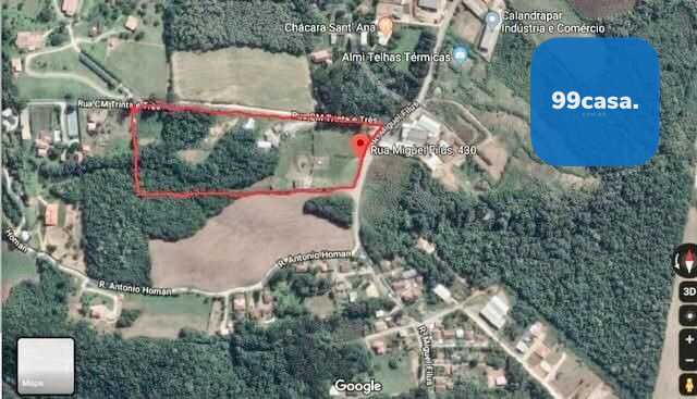 Área de 36.606 m  em Campo Magro, Próxima a Santa Felicidade, ...