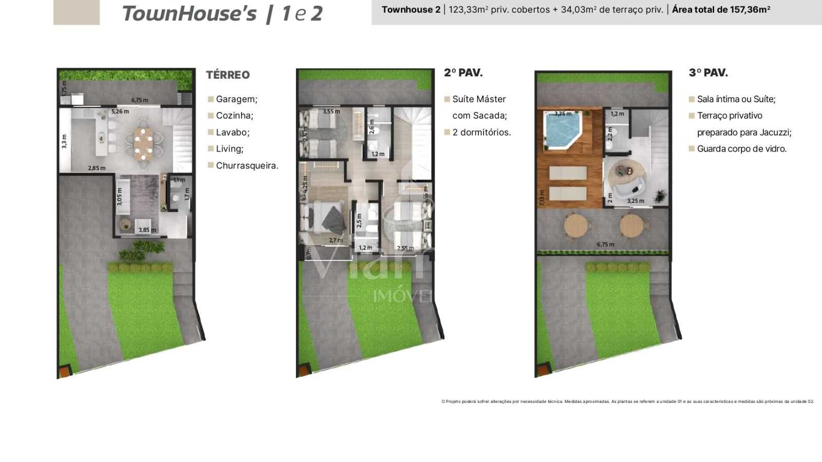Sobrado triplex com terraço, suíte e infraestrutura para jacuz...