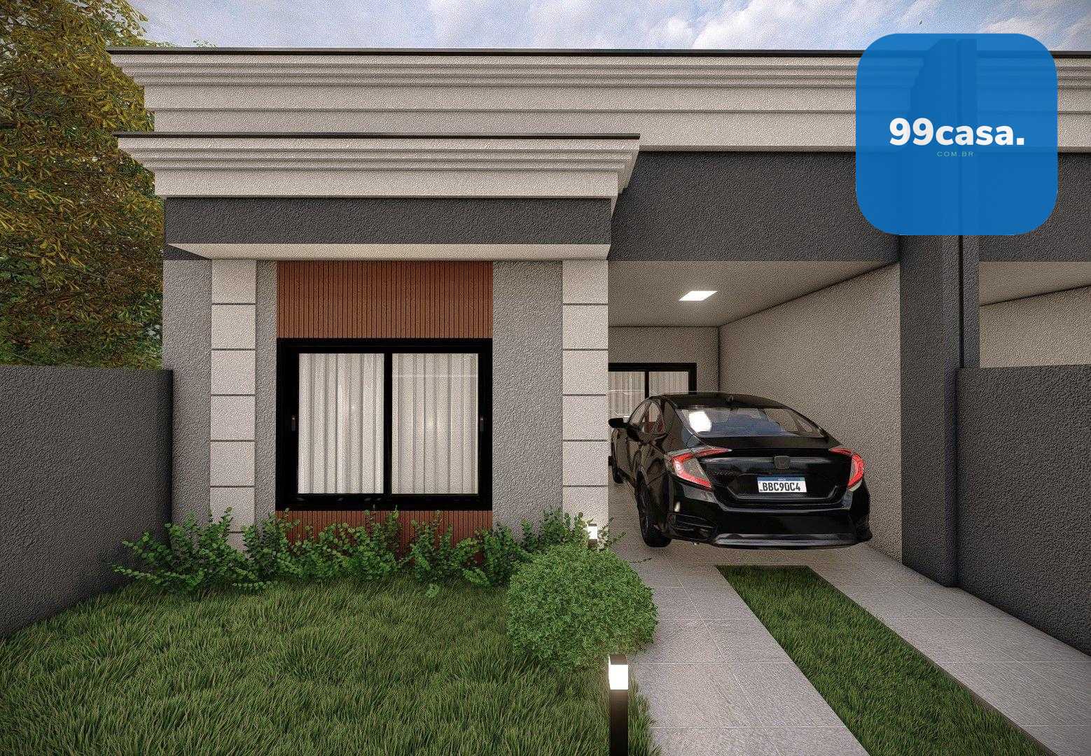 Casa nova 82m , 3 quartos, 1 suíte, amplo terreno e acabamento...