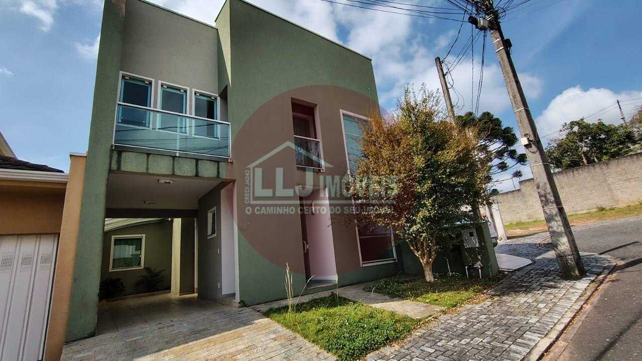 Sobrado Três Quartos Em Condomínio Fechado  No Bairro Cachoeira Curitiba Paraná
