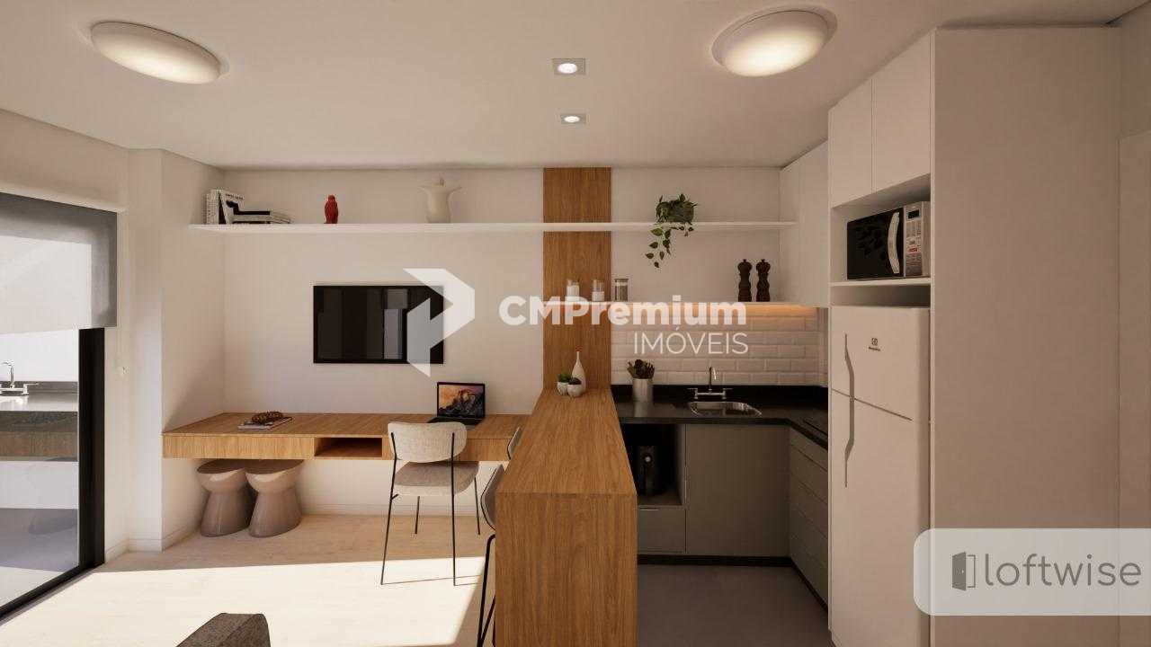 Studio com 1 dormitório à venda,34.45 m , portão, CURITIBA - PR