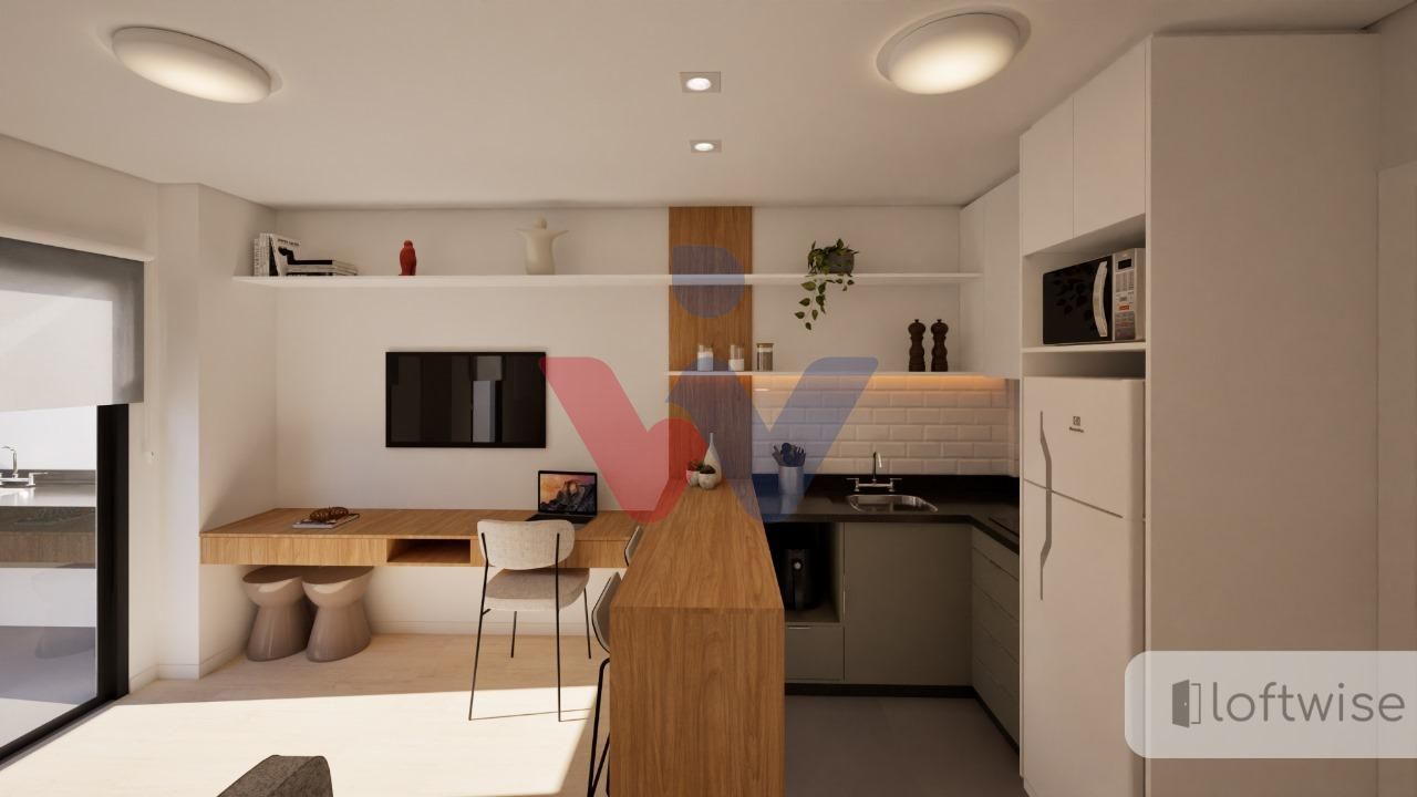 Studio com 1 dormitório à venda,34.45 m , portão, CURITIBA - PR