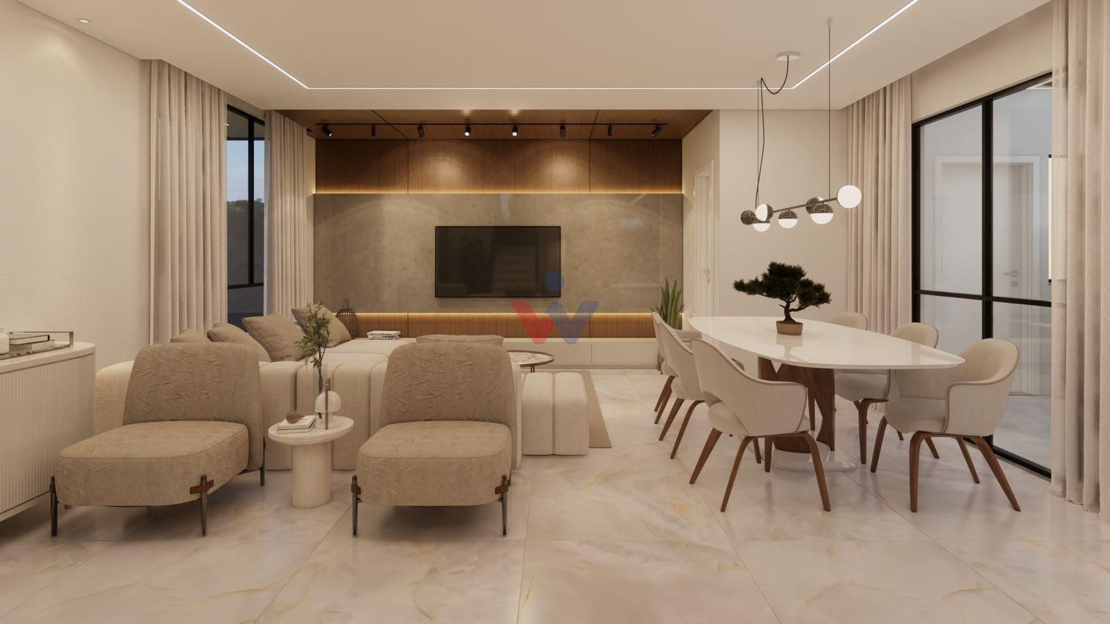 Sobrado de alto padrão no centro | 3 quartos, suíte com closet...