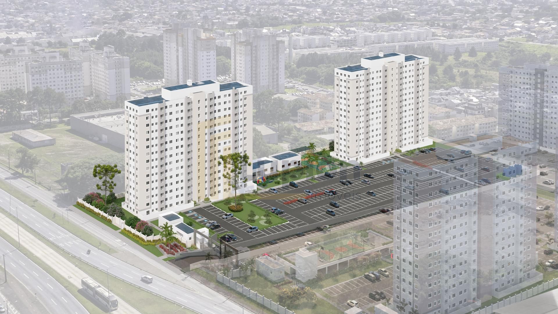 Apartamento 2 Quartos com Garden e Sacada no Pinheirinho