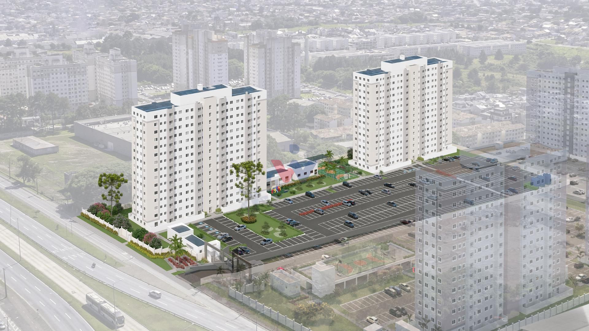 Apartamento 2 Quartos com Garden e Sacada no Pinheirinho