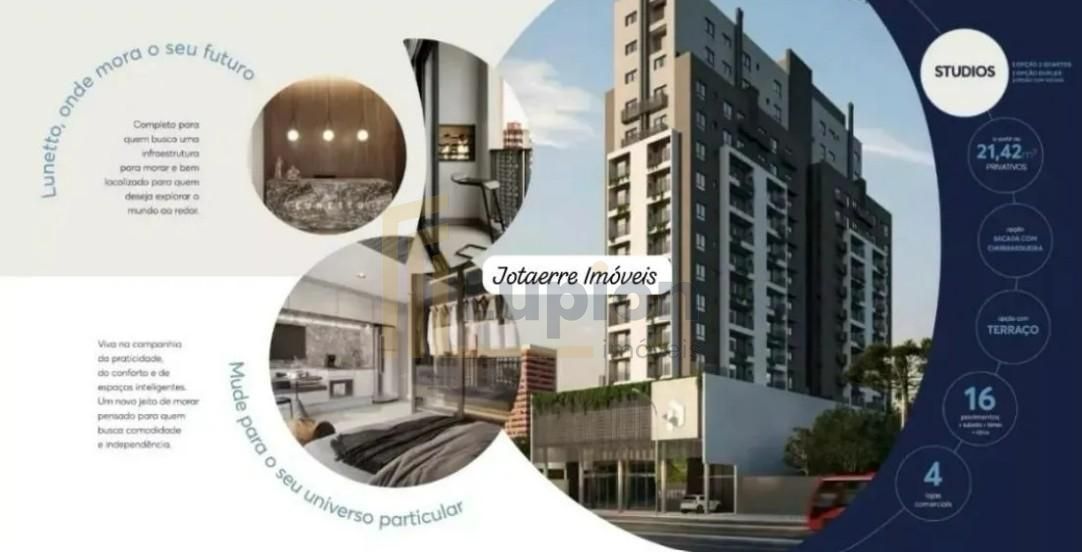 Stúdio 29,38 m  com sacada, churrasqueira e vista panorâmica n...