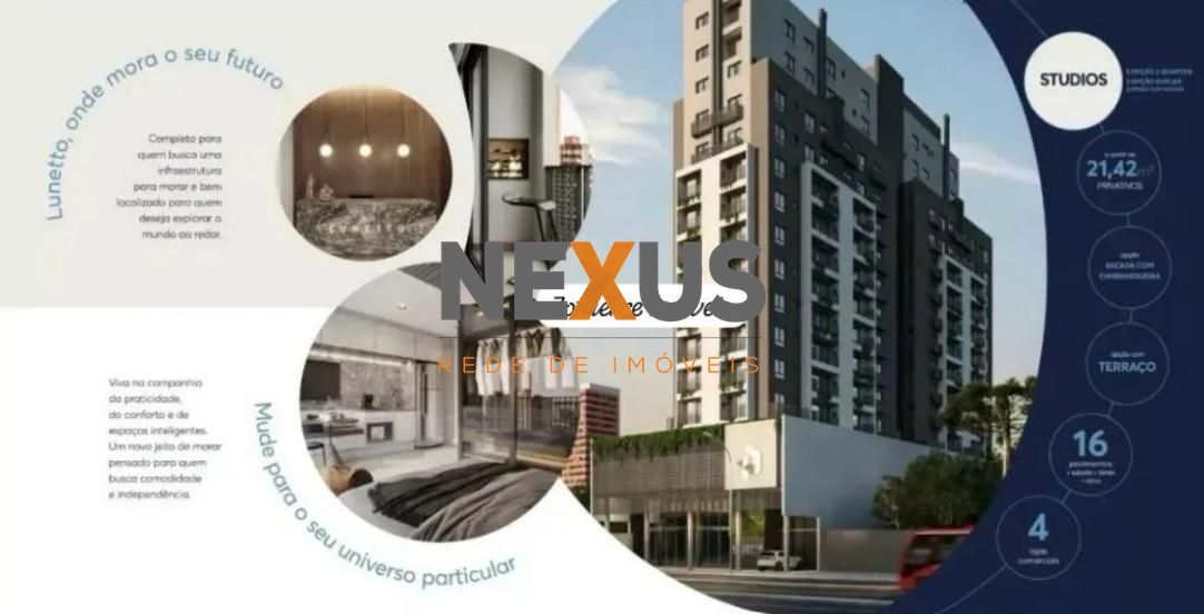 Stúdio 29,38 m com sacada, churrasqueira e vista panorâmica n...