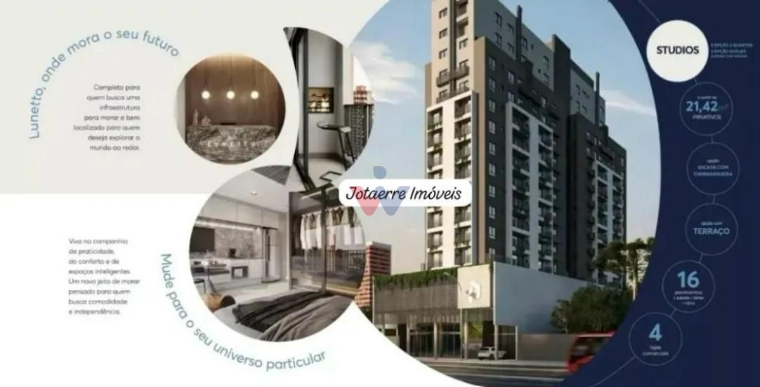 Stúdio 29,38 m  com sacada, churrasqueira e vista panorâmica n...