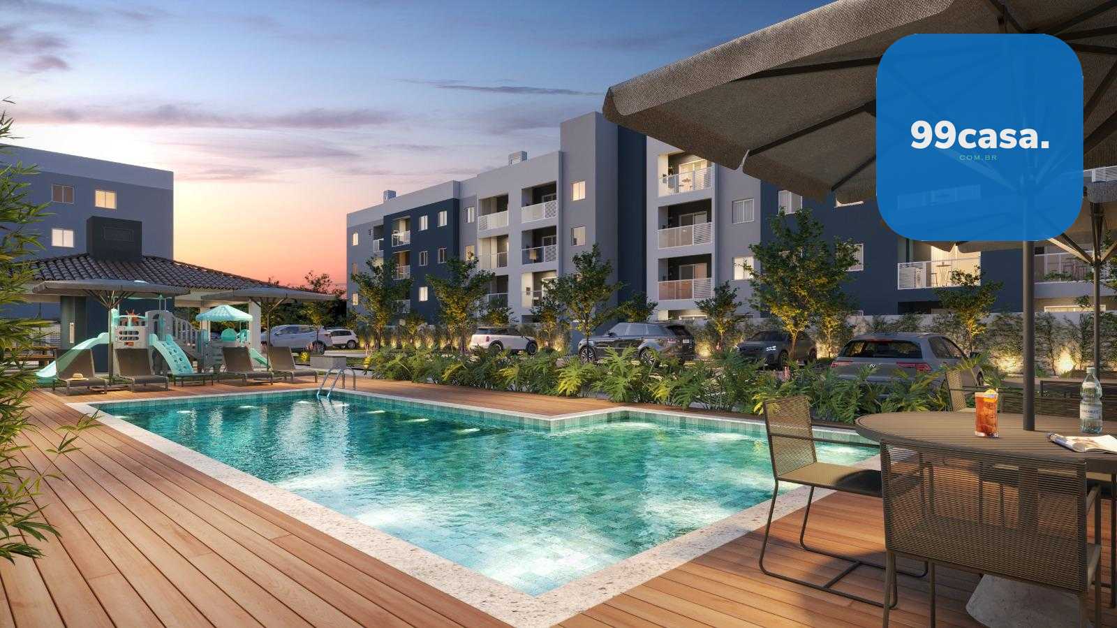 Lançamento em Praia de Leste  Apartamentos com Sacada e Churra...