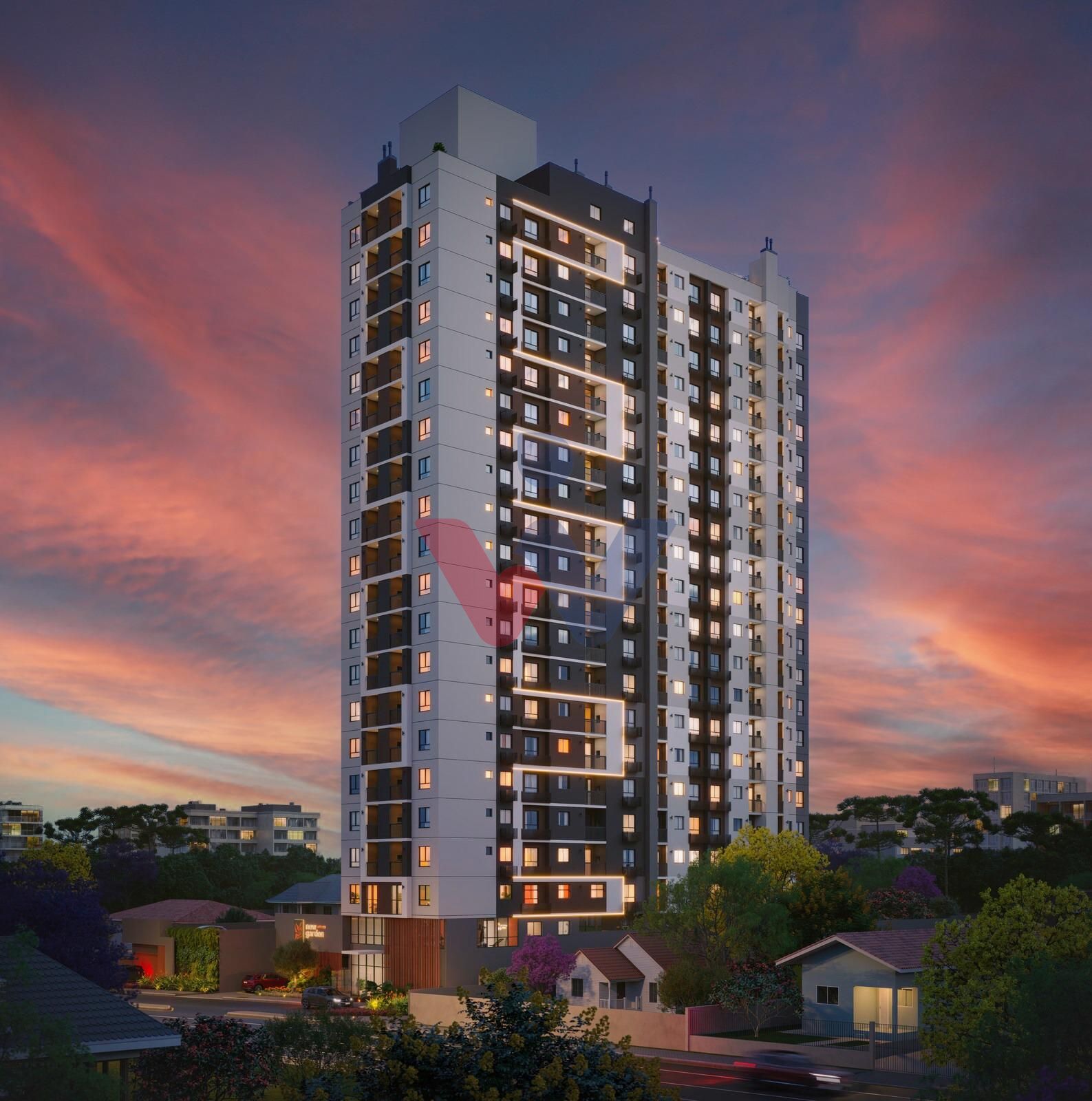 Apartamento com lazer completo a 3 quadras do Shopping Palladium