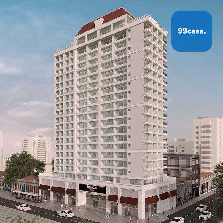 Studio novo no Centro de Curitiba com sacada e lazer completo ...