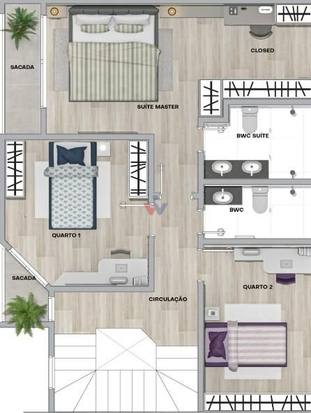 Sobrado com 3 dormitórios à venda,200.00 m  no valor de   1.35...