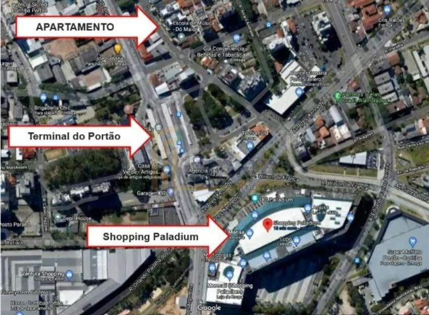 Apartamento 40m  no Portão ao lado do Terminal e Shopping Pall...