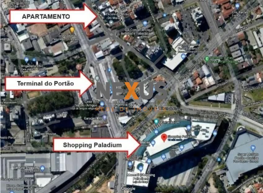Apartamento 40m no Portão ao lado do Terminal e Shopping Pall...
