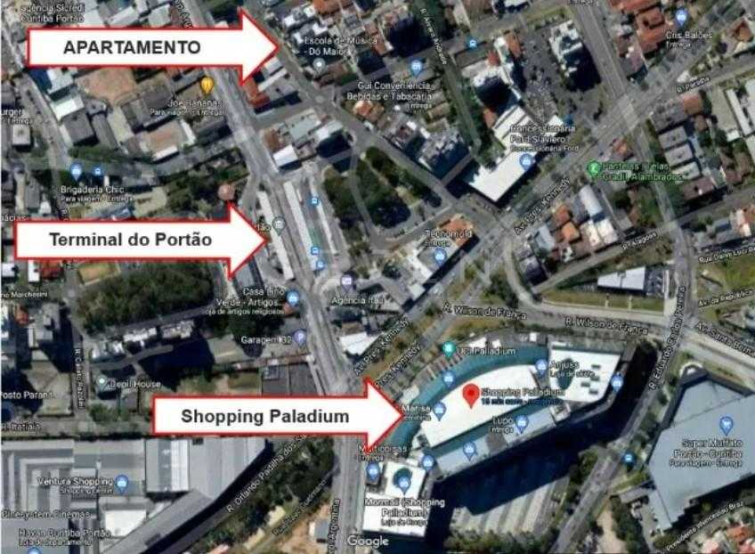 Apartamento 40m  no Portão ao lado do Terminal e Shopping Pall...