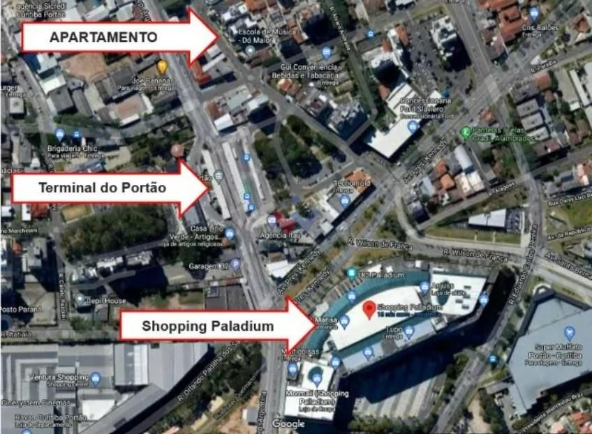 Apartamento 40m  no Portão ao lado do Terminal e Shopping Pall...