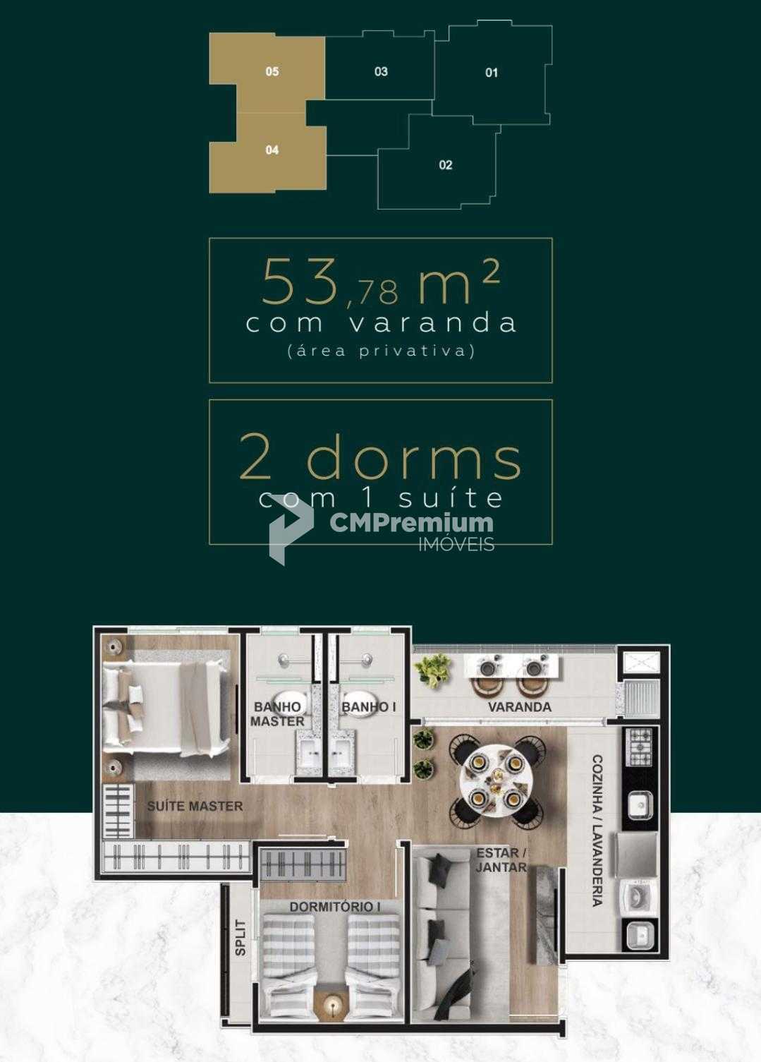 ApartameApartamentos no Capão Raso com suíte, sacada e lazer c...